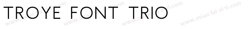 Troye Font Trio字体转换